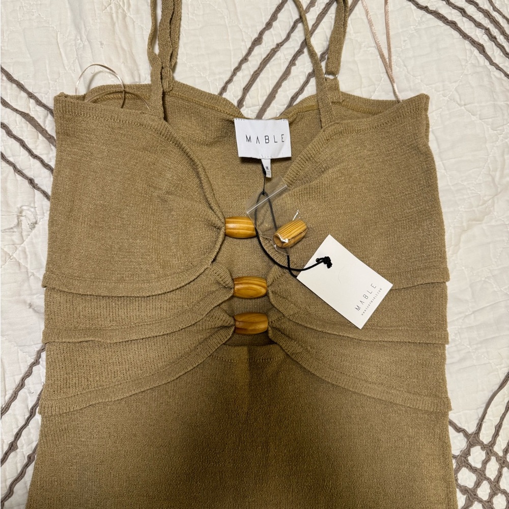 Mable Bodycon Dress with Button Accents - Picture 4 of 4